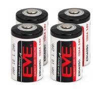 4x EVE ER14250 Batterie Al Litio 1/2 AA 3.6V Li-SOCl2 Durata Lunga