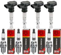 4x FACET Bobina + Champion Candela per Toyota Corolla Verso Zer _ Partyin