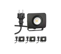 4x Faretto da giardino a LED WEGA per esterni IP44 nero 10 W 935lm bianco caldo [EEK: F]