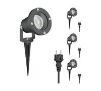 4x faretto da giardino DUK per esterni IP65 spina antracite 1x GU10 max. 15W