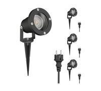 4x faretto da giardino DUK per esterni IP65 spina nera 1x GU10 max. 15W [EEK: C]