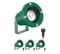 4x faretto da giardino DUK per esterni IP65 spina verde 1x GU10 max. 15W [EEK: E]