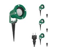 4x faretto da giardino DUK per esterni IP65 spina verde 1x GU10 max. 15W [EEK: F]
