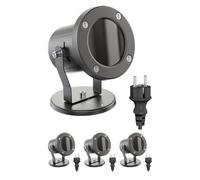 4x faretto da giardino MIBU per esterni IP55 spina antracite 1x GU10 max. 15W