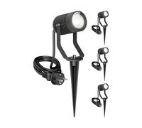 4x Faretto da giardino SHINGA per esterni IP65 nero 1x GU10 max. 15W [EEK: C]
