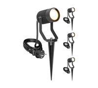 4x Faretto da giardino SHINGA per esterni IP65 spina antracite 1x GU10 max. 15W