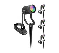 4x Faretto da giardino SHINGA per esterni IP65 spina antracite 1x GU10 max. 15W [EEK: F]