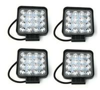 TEMPO DI SALDI 4 Fari 48W Quadrato Faretto Led Da Lavoro 16 Led Da 3W Di Profondità Auto Barca