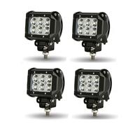 4X FARO FUORISTRADA FARI DA LAVORO LED 18W LUCE NOTTURNA IMPERMEABILITA' IP68