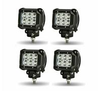 4X FARO FUORISTRADA FARI DA LAVORO LED 18W LUCE NOTTURNA IMPERMEABILITA' IP68