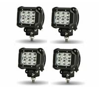 4X FARO FUORISTRADA FARI DA LAVORO LED 18W LUCE NOTTURNA IMPERMEABILITA' IP68