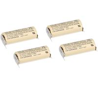 4x FDK Batterie Al Litio 3V CR 17450 SE-FT1 A - Zelle Stampa 2/1 ++/-