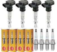 4x Febi BILSTEIN Bobina Accensione + NGK Candela per Mazda 2 De _ Dh _ 3 1.3 Bl