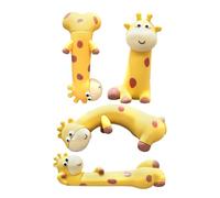 4x Figurine Di Giraffe - Adesivo Da Collezione Per Animali, Decorazione Del Monitor 3D, Design Per Giraffa Stravagante, Per Lo Schermo Di Auto Desktop Creative | Elegante Arredamento Sul Luo