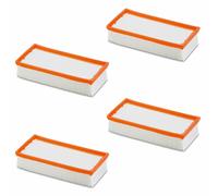 4X Filtri Piatto Per Kärcher NT35/1 45/1 55/1 TACT Te M, Ap Come 6.904-367.0