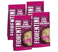 4X Fiorentini Fiocchi di Avena Integrali Super Protein, Gli Originali, VeganOk 350g