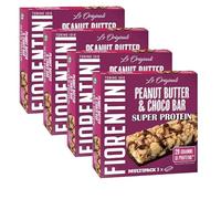 4X Fiorentini Peanut Butter & Choco Bar Super Protein Barrette al Burro d'Arachidi e Cioccolato 114g