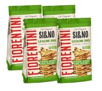4X Fiorentini Si&No Mini Gallette Triangolari di Mais con Legumi no Fritti (Senza Glutine - Gluten Free) 80g [4 Confezioni]