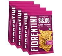 4X Fiorentini SI&NO Super Protein Mini Gallette con Lenticchie e Ceci - Snack Salato Proteico, Vegano e Senza Glutine 80g