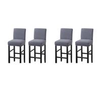 4X Fodere per Sedie Riutilizzabili per Sgabello da Bancone da Pub Fodera El5542