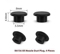 4x for polvere Spurgo Freni per Bici da Strada for sram - Gomma Silicone Nero