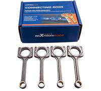 4x Forged Connecting Rods Steel X-Beam Bielle for Honda Engine L15B L15B2 5.61"
