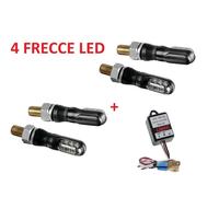 4X FRECCE NANO MICRO MOTO A LED OMOLOGATE UNIVERSALI + INTERMITTENZA ELETTRONICA