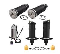 4X Front + Rear Air Spring Suspension + Compressor Pump Kit for Audi A6 4B C5