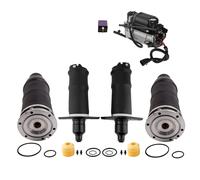 4X Front + Rear Air Spring Suspension + Compressor Pump Kit for Audi A6 4B C5