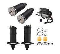 4X Front + Rear Air Spring Suspension + Compressor Pump Kit for Audi A6 4B C5