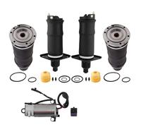 4X Front + Rear Air Spring Suspension + Compressor Pump Kit for Audi A6 4B C5