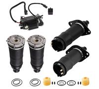 4X Front + Rear Air Spring Suspension + Compressor Pump Kit for Audi A6 4B C5