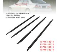 4X Front+Rear Door Window Belt Trim Molding Per Toyota Lexus IS300 2001-2005 T0