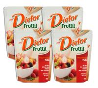 4X Fruttil Fruttosio Puro Cristallino Dolcificante in Polvere 500g