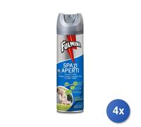 4x Fulmine Spray Mosche/Zanzare 500 Ml. Spazi Aperti