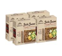 4X Galbusera Belle Buone Cracker ai 5 Cereali Segale, Avena, Farro, Quinoa e Grano Saraceno 200g