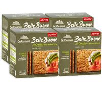4x Galbusera BelleBuone Crackers Integrali Sesamo e Mais 200g