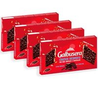 4X Galbusera Cracker ai 5 Cereali Ricoperto con Riso Soffiato e Cioccolato Fondente Extra 150g