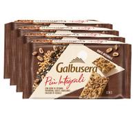 4X Galbusera Cracker Più Integrali con Semi di Sesamo, Papavero, Chia e Chicchi di Segale, Ricchi di Fibre, 380g