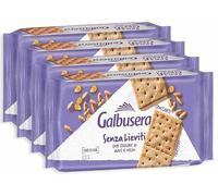 4X Galbusera Cracker Senza Lieviti con Farine di Mais e Orzo Croccanti e Leggeri 300g