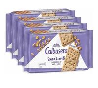 4X Galbusera Cracker Senza Lieviti con Farine di Mais e Orzo Croccanti e Leggeri 300g
