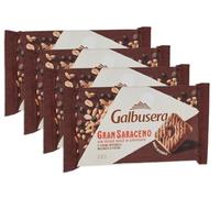 4X Galbusera Gran Saraceno Frollini Integrali con Gocce di Cioccolato, Zucchero di Canna e Grano Saraceno 260g