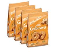 4X Galbusera Riso su Riso Biscotti con Cereali e Mandorle Croccanti per Colazione, Merenda e Pausa Dolce, con Farina di Riso, Fiocchi d’Avena e Mais Integrale 290g