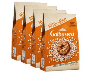 4X Galbusera RisosuRiso Biscotti con Riso e Cereali 290g