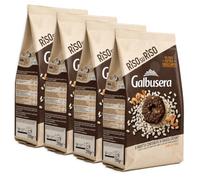 4X Galbusera RisosuRiso Frollini Croccanti con Riso, Avena, Arancia Candita, Cioccolato e Cacao - Biscotti Croccanti per Colazione e Merenda 290g