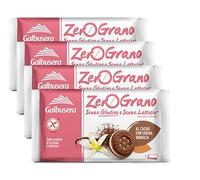 4X Galbusera ZeroGrano Frollini al Cacao Farciti con Crema Vaniglia Senza Glutine (Gluten Free) 160g