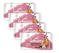 4X Galbusera ZeroGrano Frollini con Panna e Gocce di Cioccolato, Senza Glutine e Lattosio (Gluten & Lactose Free) 220g