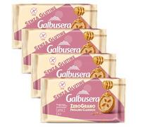 4X Galbusera ZeroGrano Frollino Classico con Miele Millefiori, Senza Glutine e Lattosio (Gluten & Lactose Free) 220g