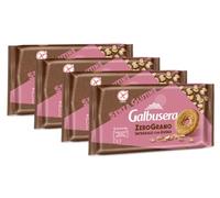 4X Galbusera ZeroGrano Frollino Integrale con Farina e Fiocchi d'Avena, Senza Glutine (Gluten Free) 220g