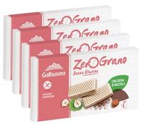 4X Galbusera ZeroGrano Wafer con Crema alla Nocciola Senza Glutine (Gluten Free) 180g